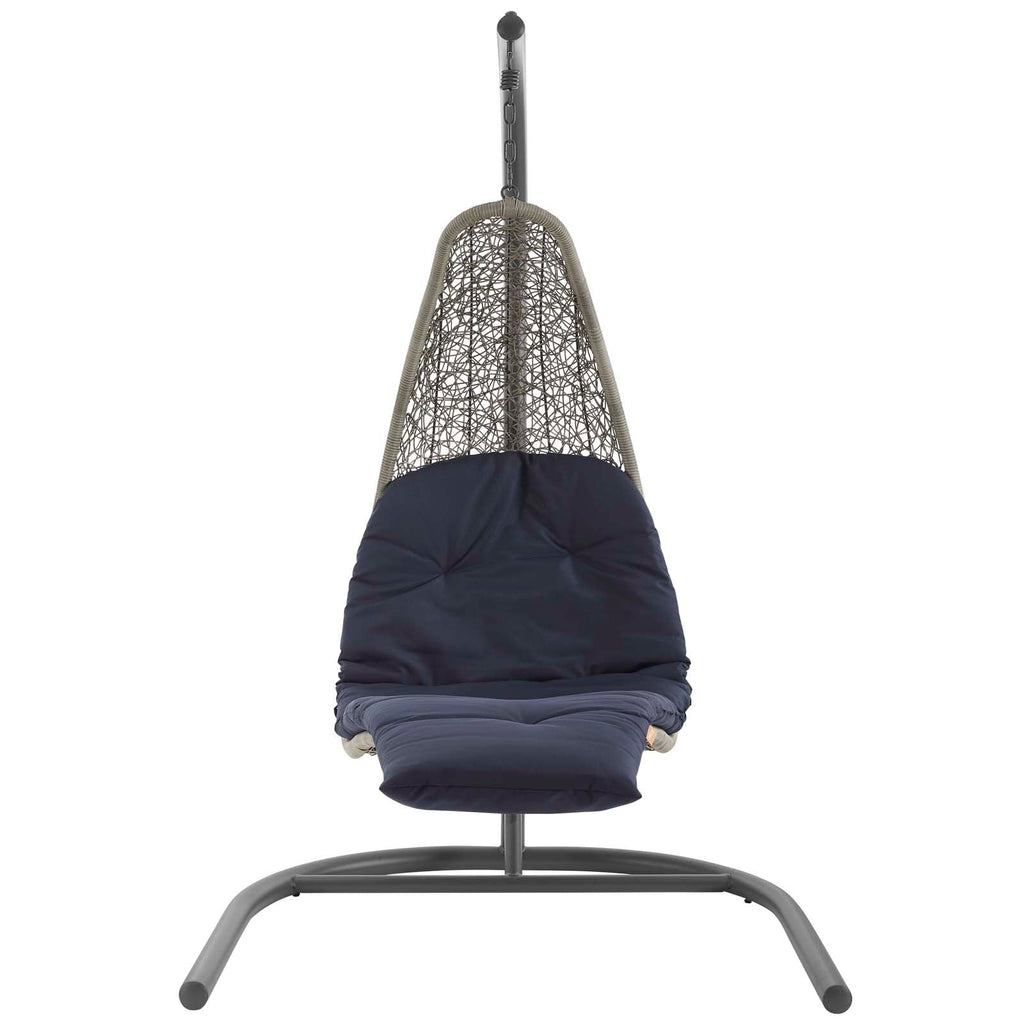 Landscape Hanging Chaise Lounge Outdoor Patio Swing Chair by Modway