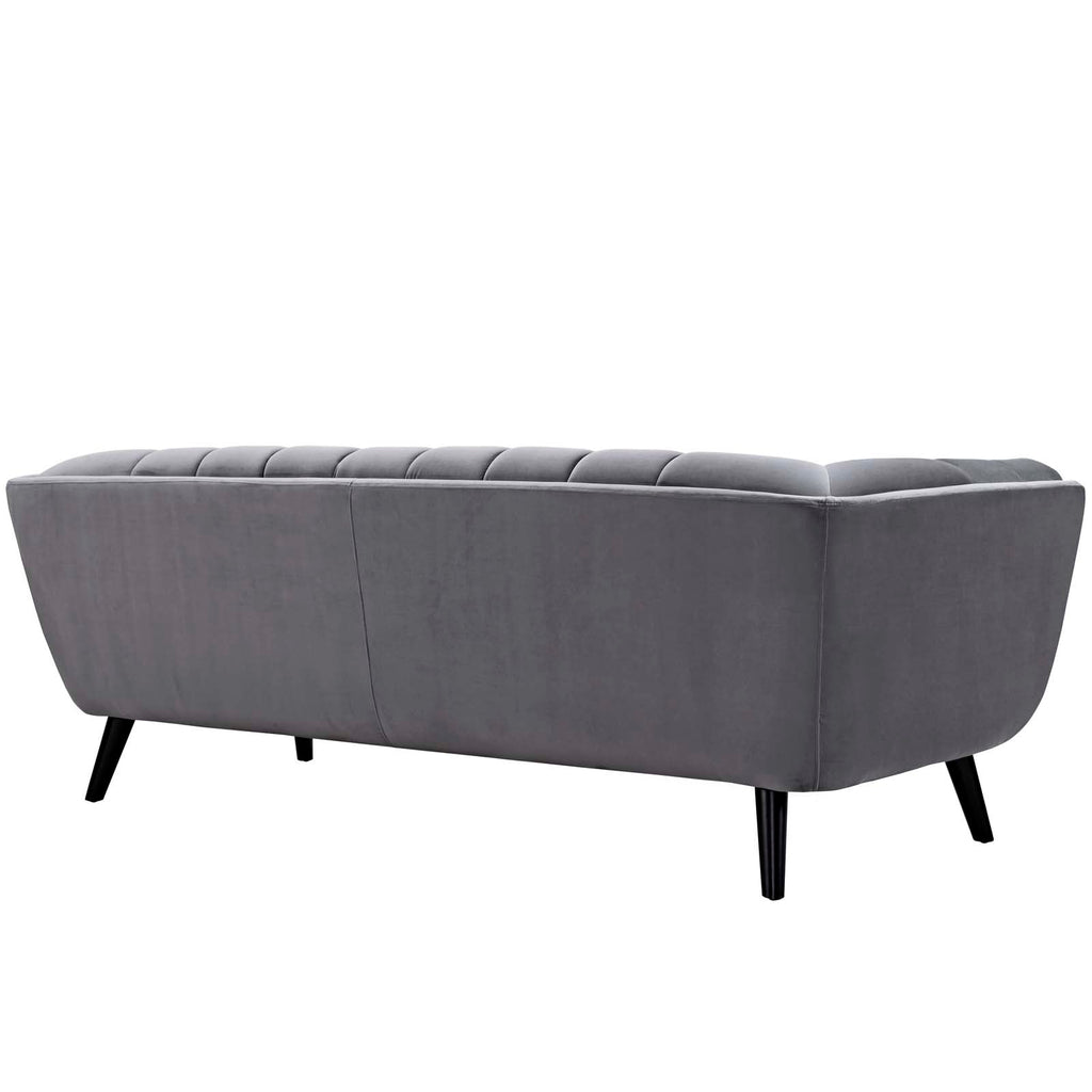 Bestow 3 Piece Performance Velvet Sofa and Armchair Set by Modway