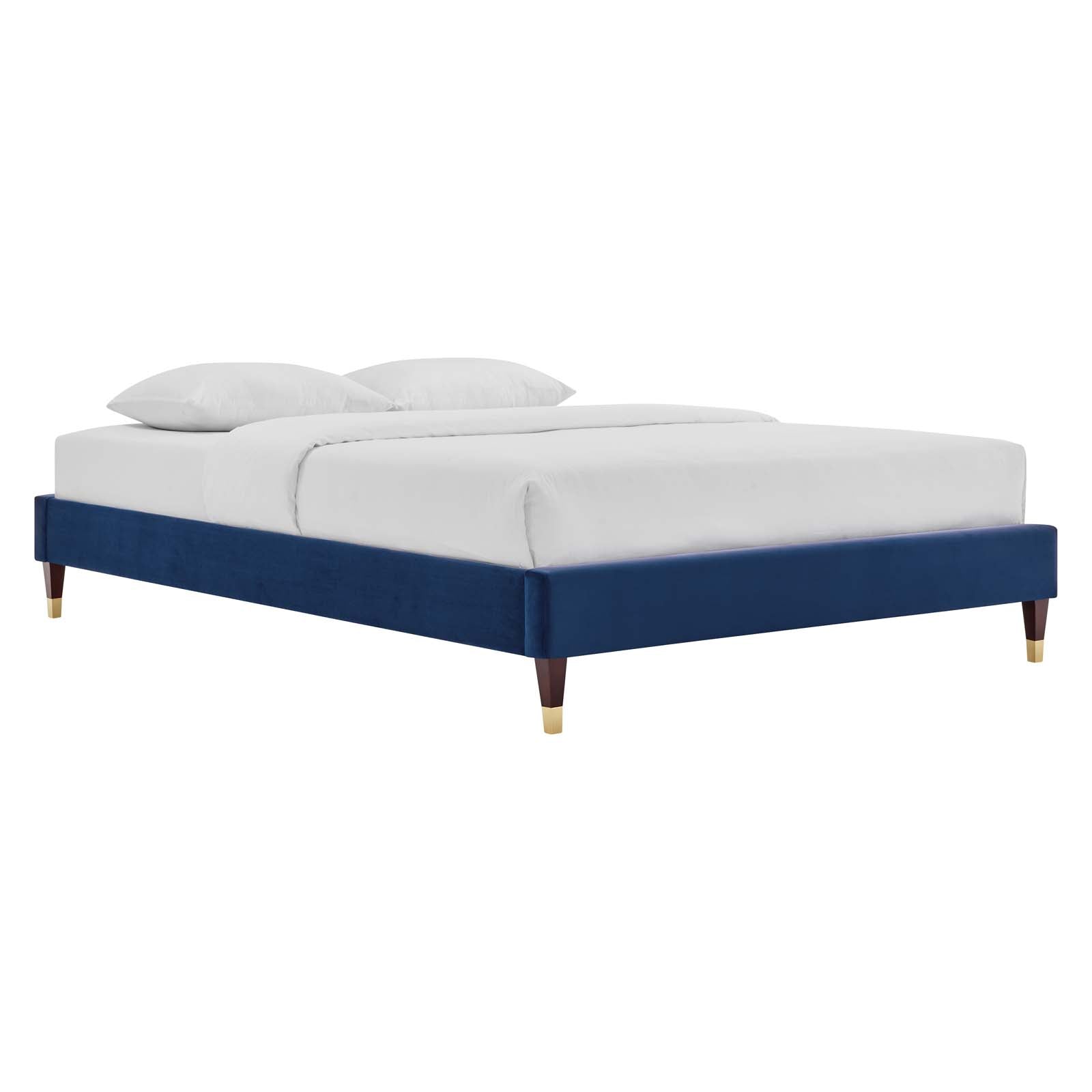 Harlow Performance Velvet Queen Platform Bed Frame by Modway