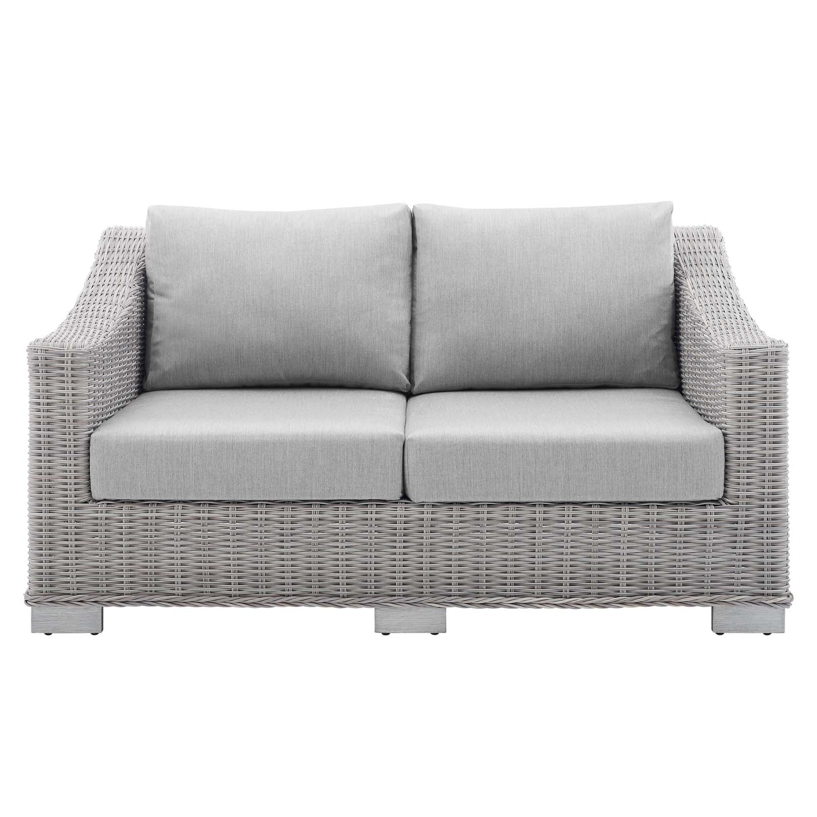 Conway Sunbrella¨ Outdoor Patio Wicker Rattan Loveseat by Modway