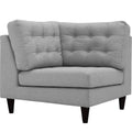 Empress Upholstered Fabric Corner Sofa by Modway