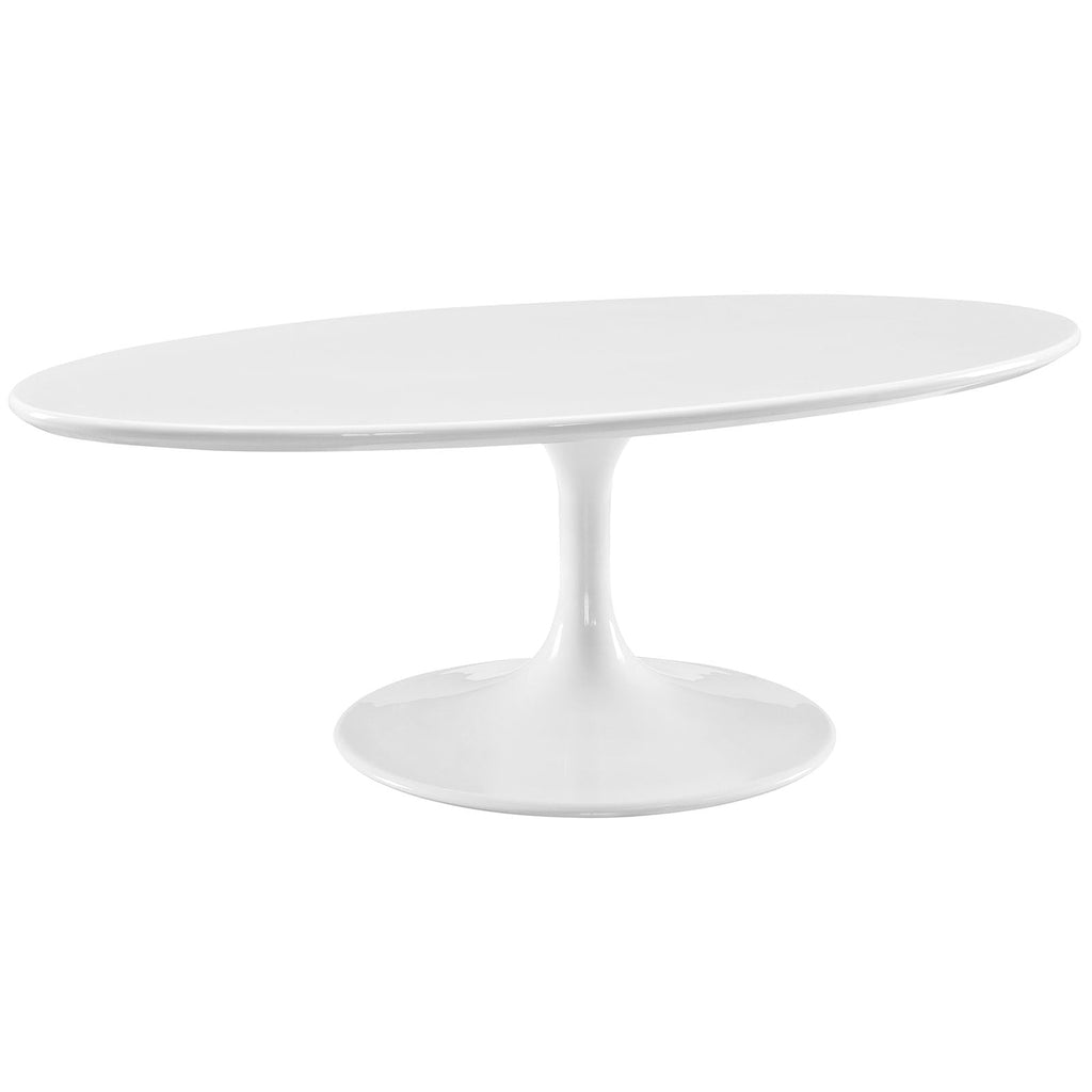Lippa 48" Oval-Shaped Wood Coffee Table by Modway