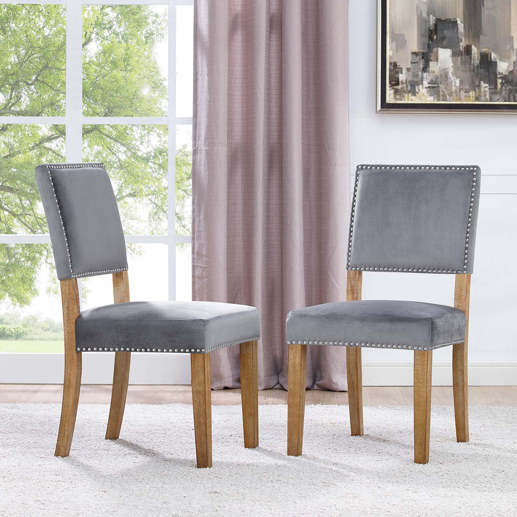Oblige Wood Dining Chair Set of 2 by Modway