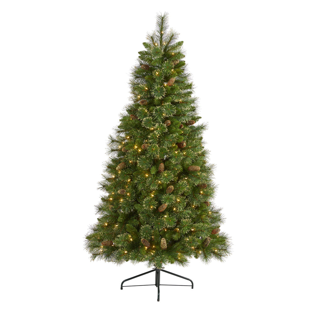 6' Golden Tip Washington Pine Artificial Christmas Tree with 250 Clear Lights