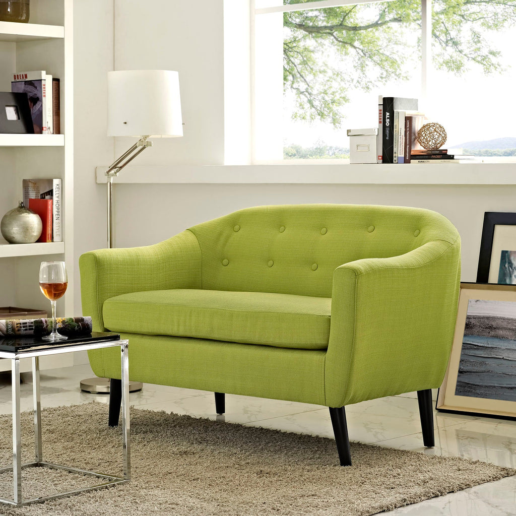 Wit Upholstered Fabric Loveseat by Modway