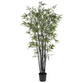6.5' Black Bamboo Silk Tree 5277 By Nearly Natural