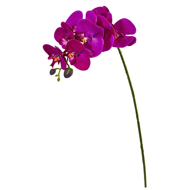 28"  Orchid Phalaenopsis Artificial Flower Stem (Set of 6)