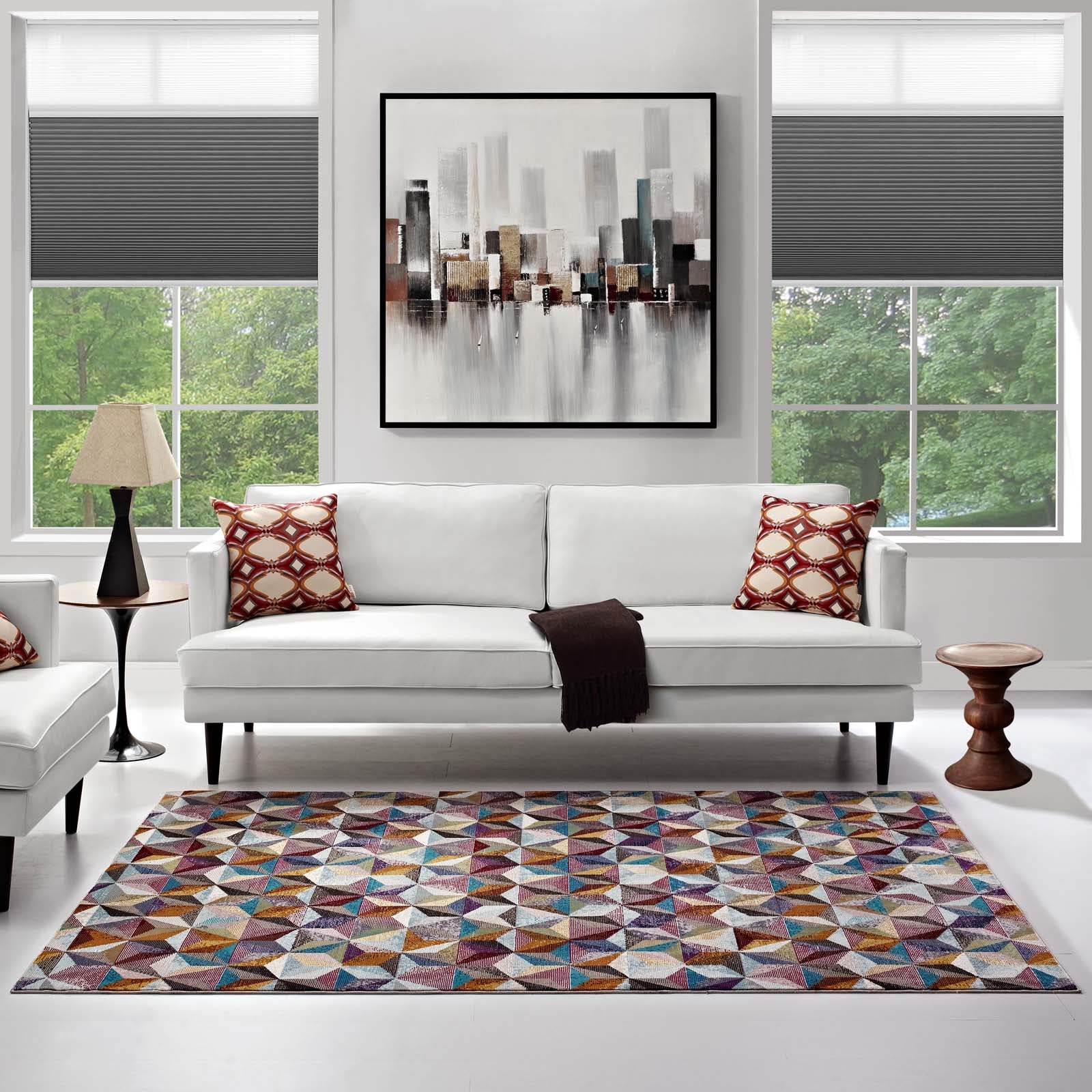 Arisa Geometric Hexagon Mosaic 4x6 Area Rug by Modway