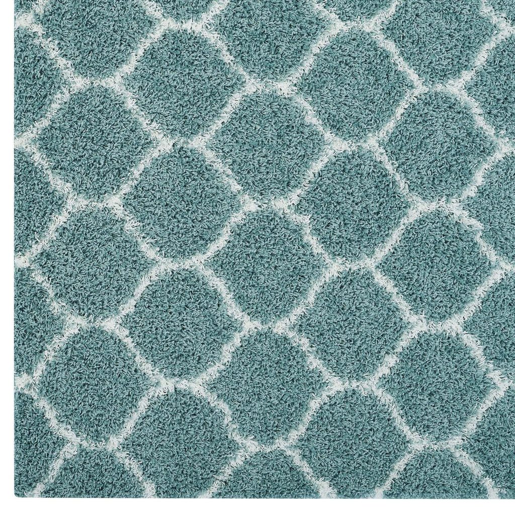 Solvea Moroccan Trellis 5x8 Shag Area Rug by Modway