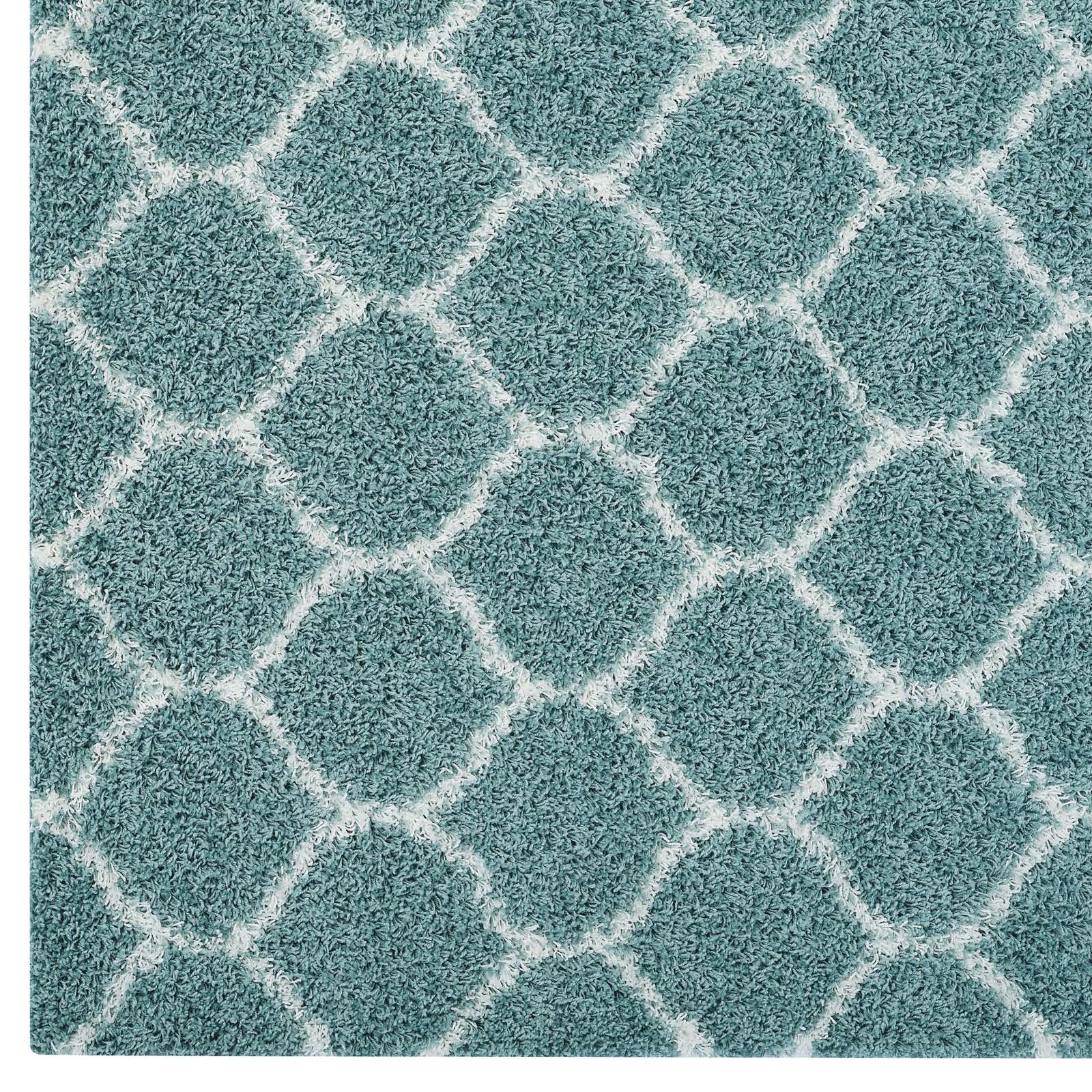 Solvea Moroccan Trellis 5x8 Shag Area Rug by Modway