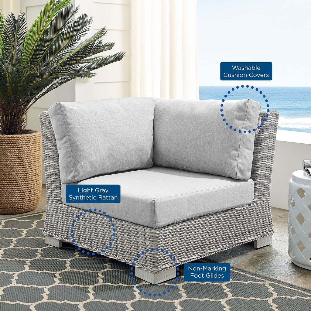Conway Sunbrella¨ Outdoor Patio Wicker Rattan Corner Chair by Modway