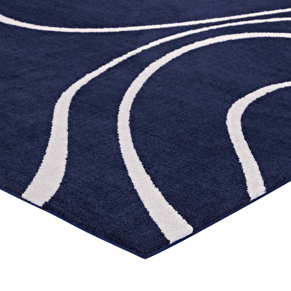 Therese Abstract Swirl 5x8 Area Rug by Modway