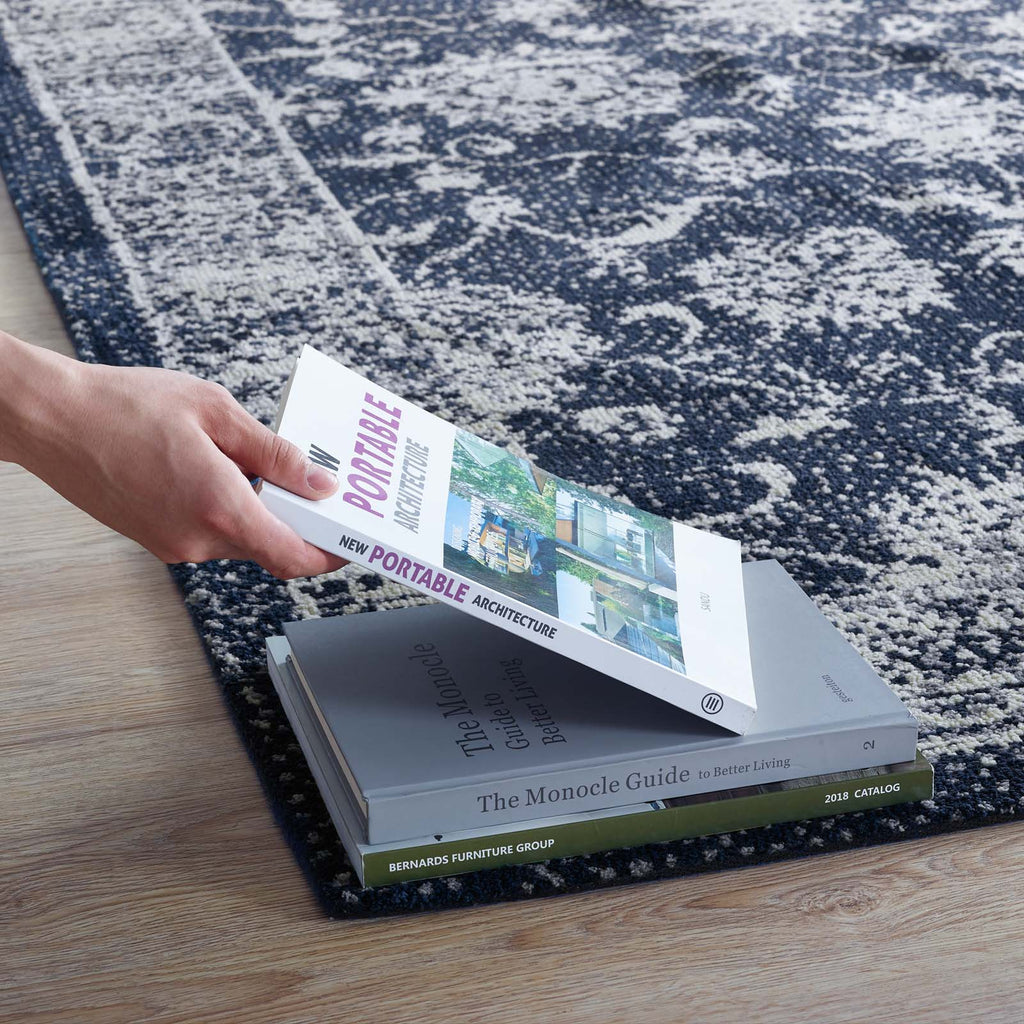 Kazia Distressed Floral Lattice 5x8 Area Rug by Modway