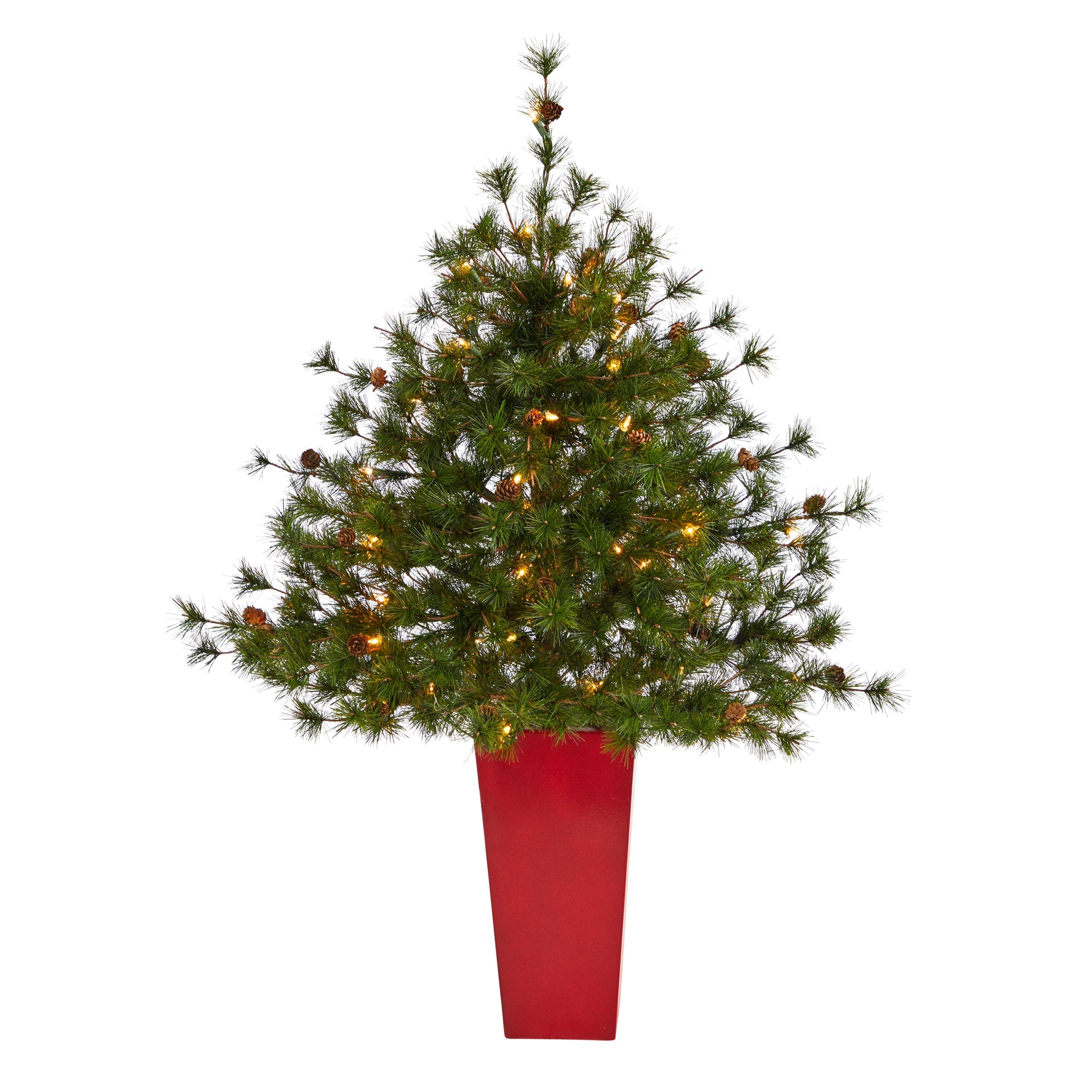 44' Colorado Mountain Pine Artificial Christmas Tree w/ 50 Clear Lights