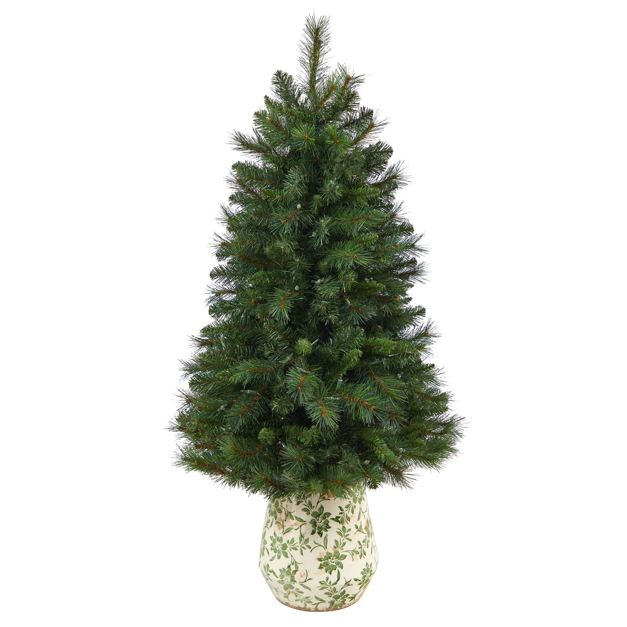 4.5' West Virginia Mountain Pine Artificial Christmas Tree w/ 100 Clear Lights