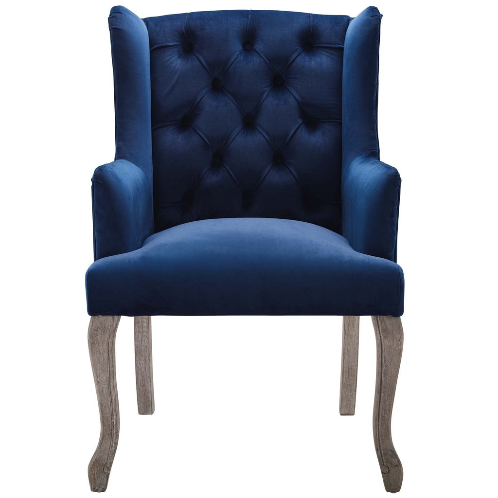 Realm Performance Velvet Armchair Set of 2 by Modway