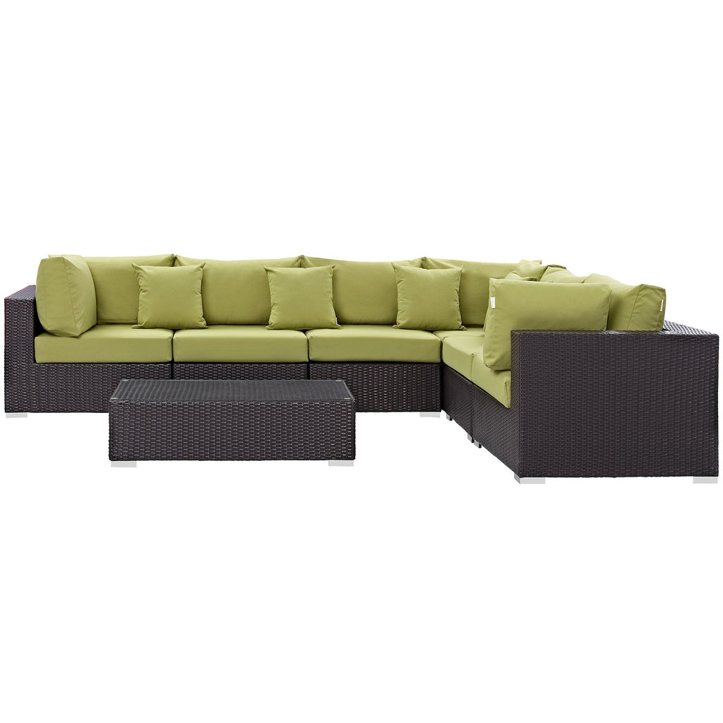 Convene 7 Piece Outdoor Patio Sectional Set by Modway