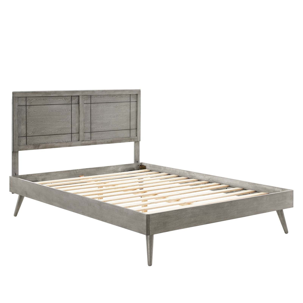 Marlee Wood Twin Platform Bed With Splayed Legs by Modway