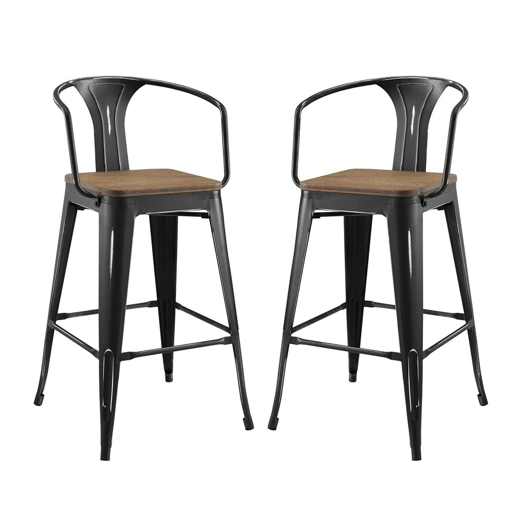 Promenade Bar Stool Set of 2 by Modway