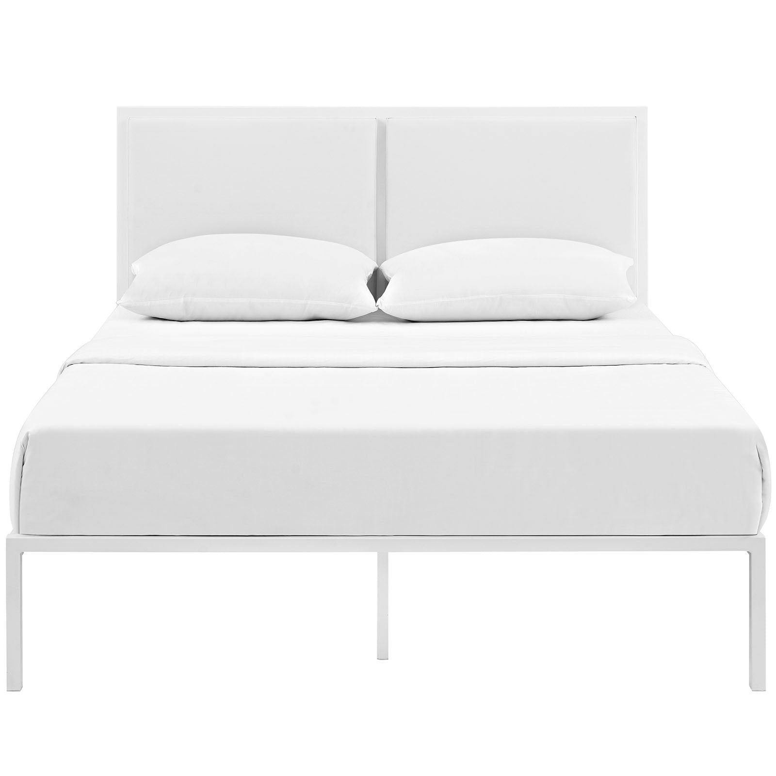 Della Vinyl King Bed by Modway