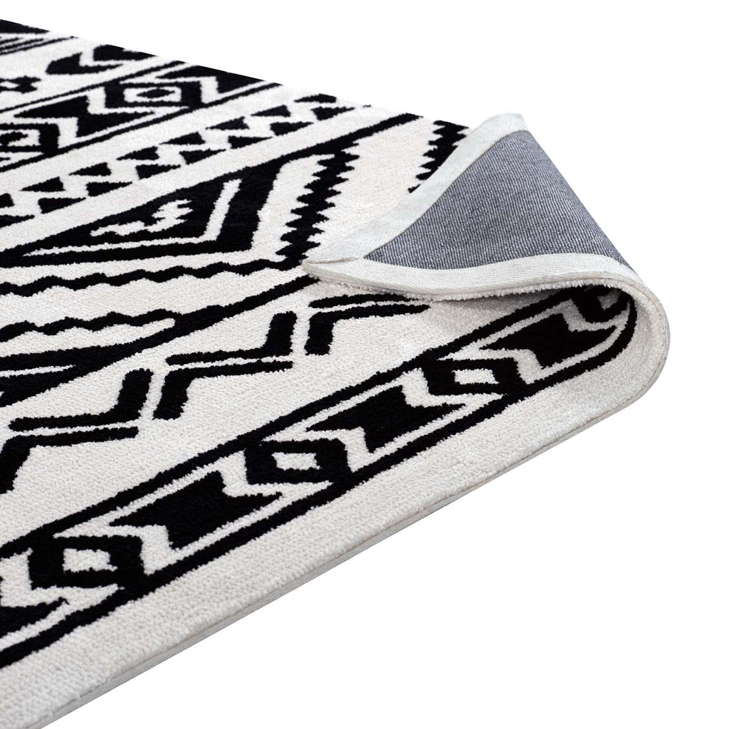 Haku Geometric Moroccan Tribal 5x8 Area Rug by Modway