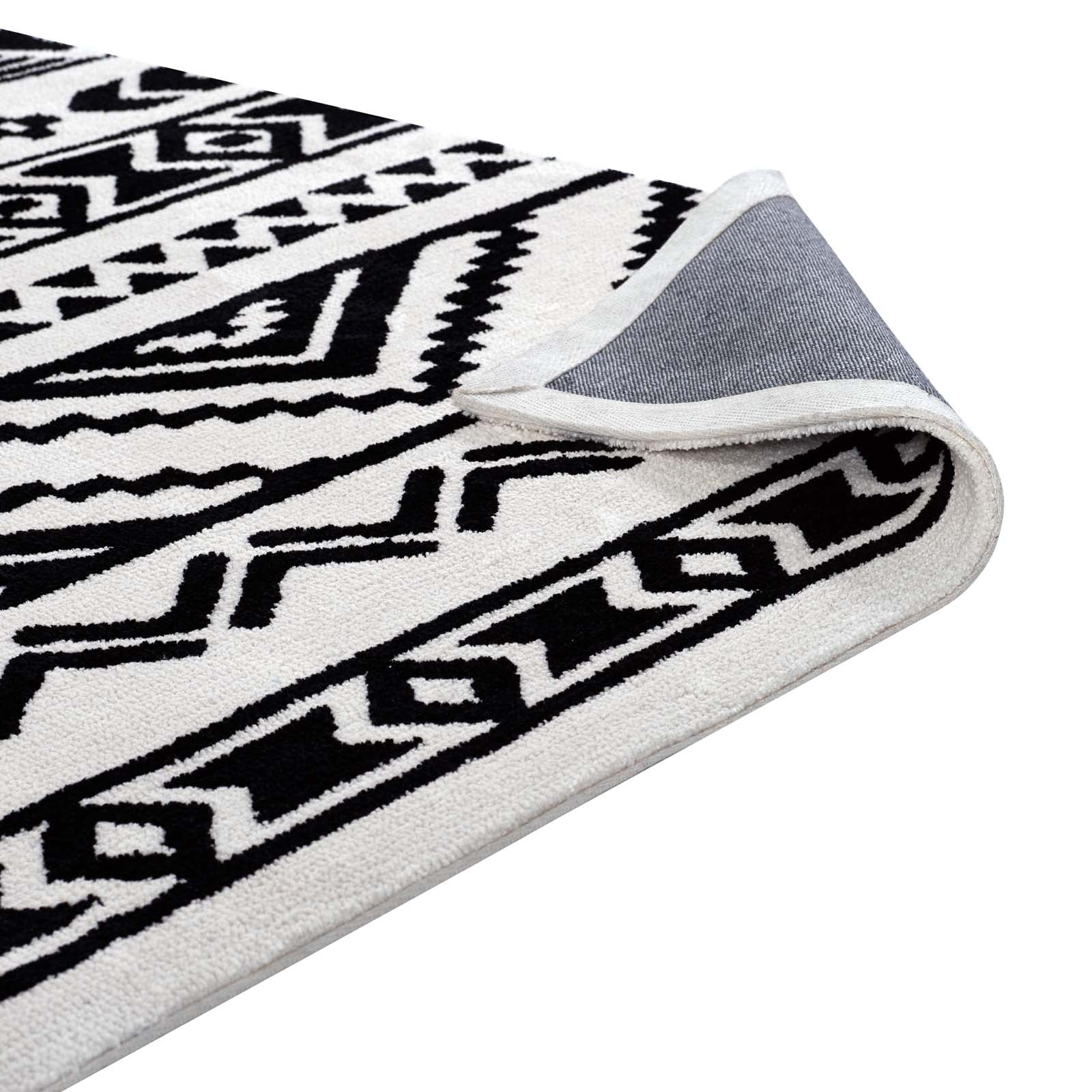 Haku Geometric Moroccan Tribal 5x8 Area Rug by Modway