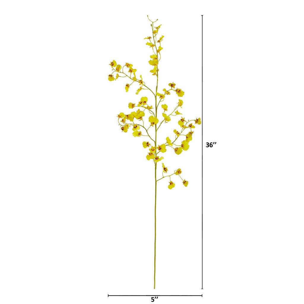 36" Oncidium Artificial Flower (Set of 4)