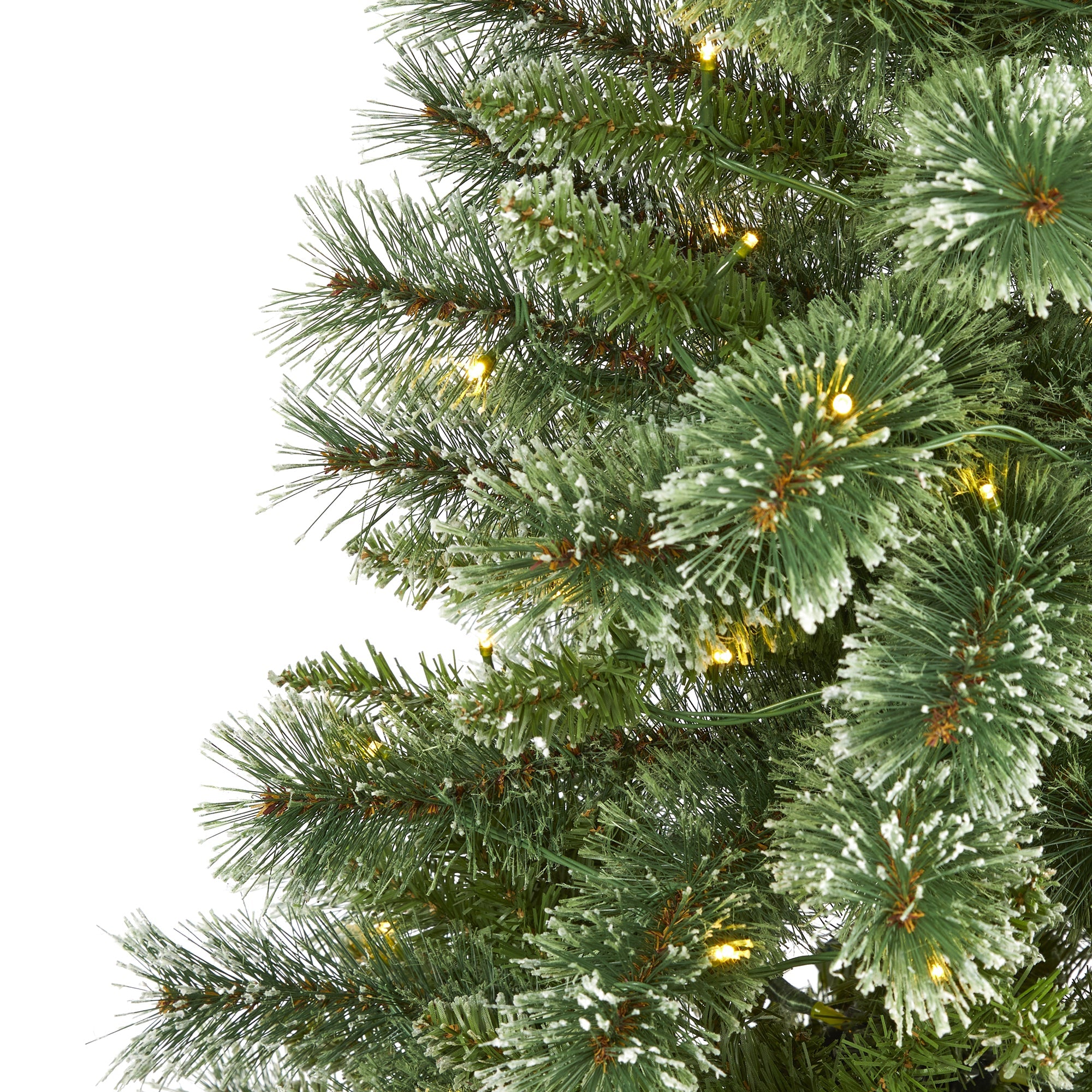 5' Wisconsin Slim Snow Tip Pine Artificial Christmas Tree w/ 150 Clear LED Light