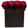 Roses Arrangement in Black Vase