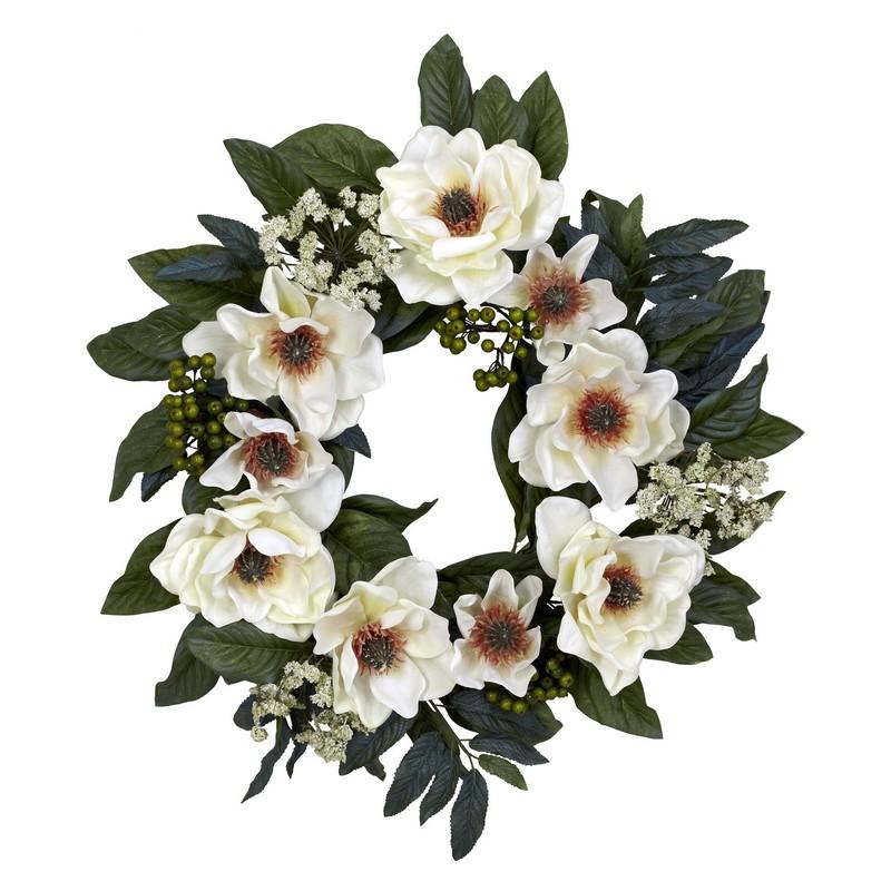 22" Magnolia Wreath