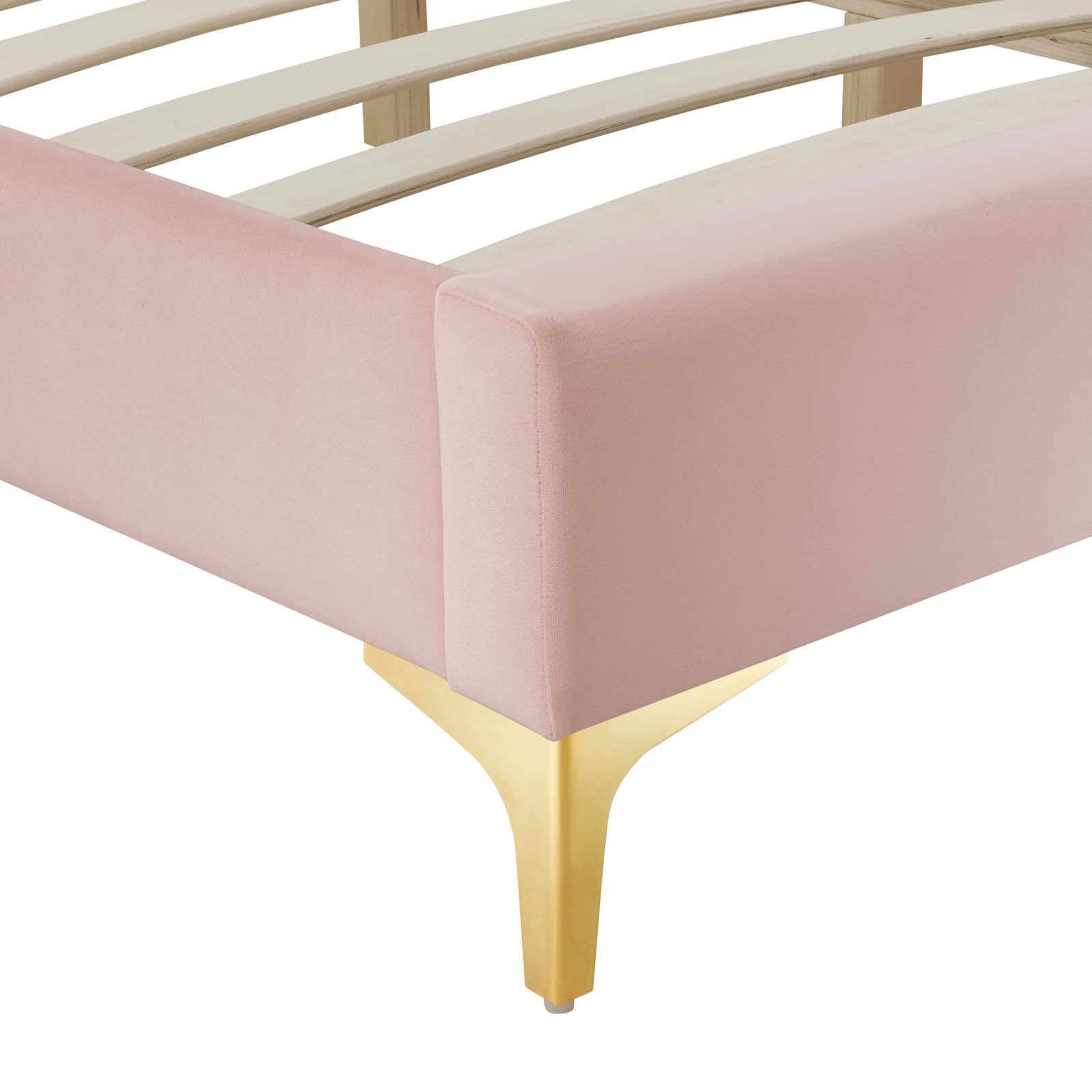 Sutton Performance Velvet King Bed Frame by Modway