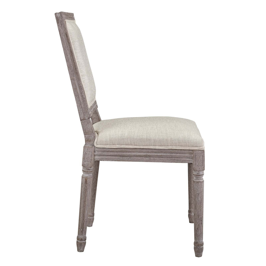 Court Upholstered Fabric Dining Side Chair Set of 2 by Modway