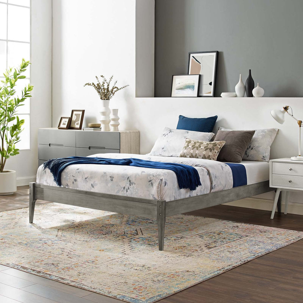 June Wood Full Platform Bed Frame by Modway