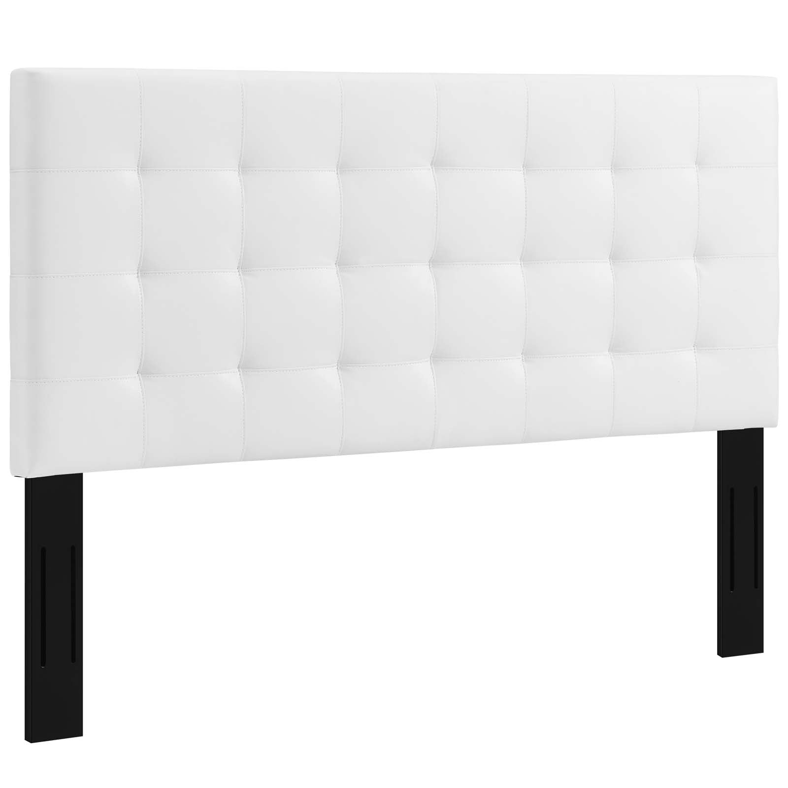 Paisley Tufted Upholstered Faux Leather Full / Queen Headboard by Modway