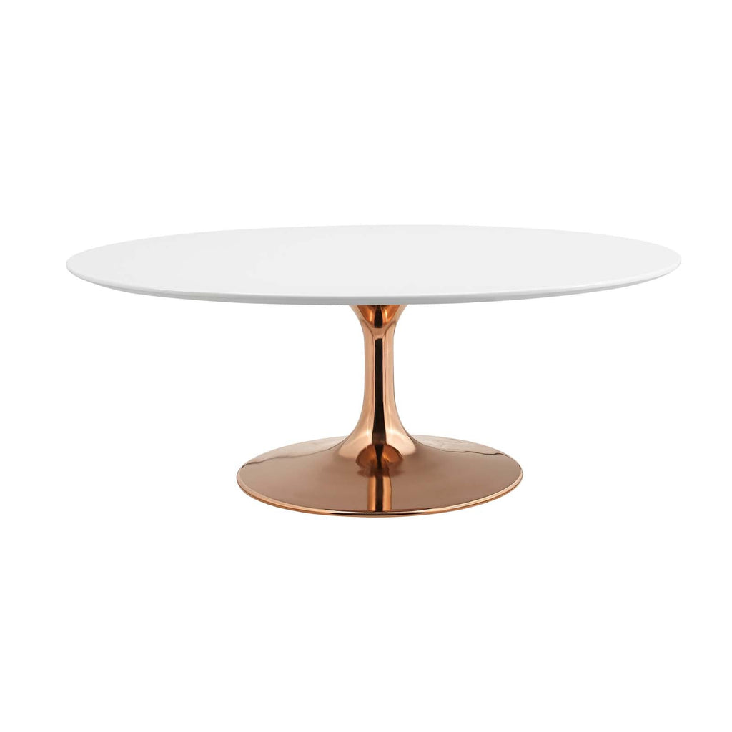 Lippa 42" Oval-Shaped Wood Coffee Table by Modway