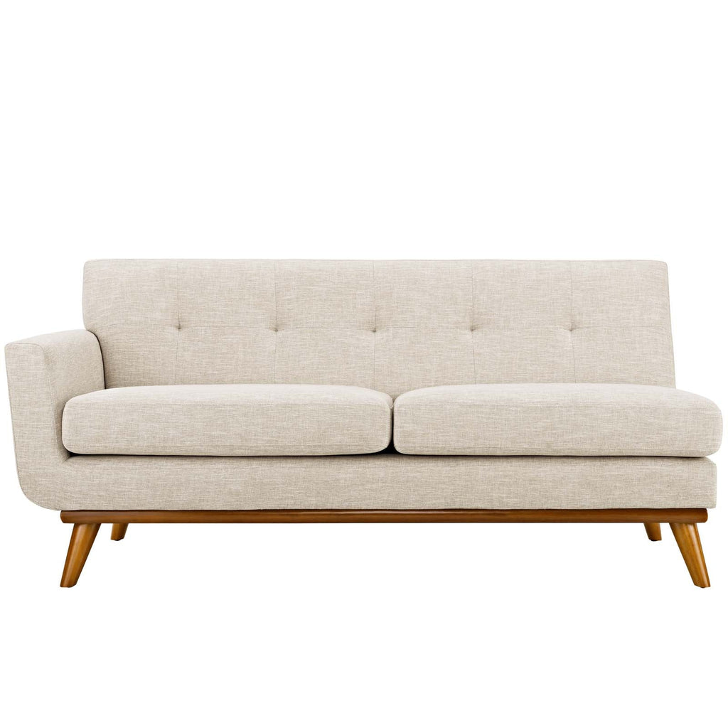 Engage Left-Arm Upholstered Fabric Loveseat by Modway