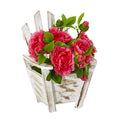 9"  Camellia Artificial Arrangement in Chair Planter