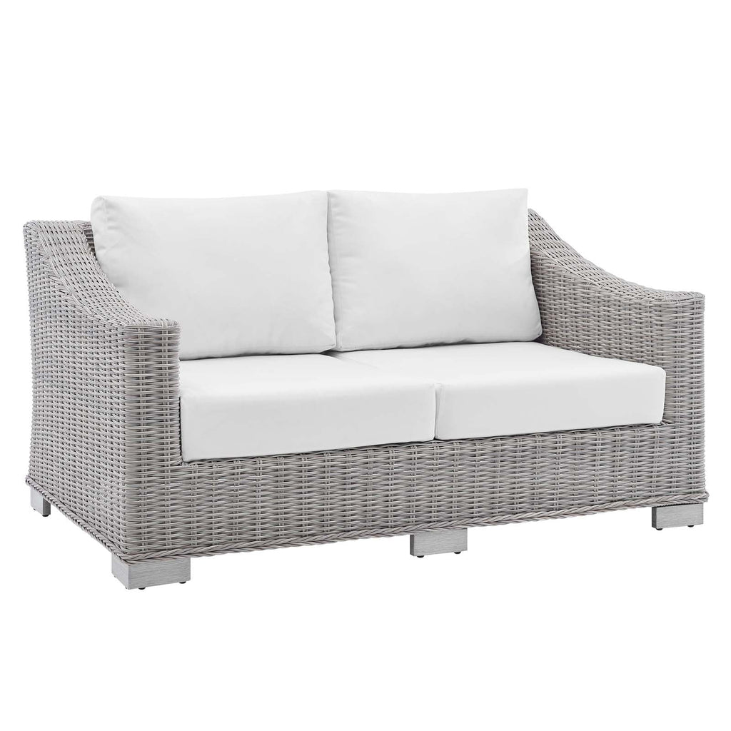 Conway 4-Piece Sunbrella¨ Outdoor Patio Wicker Rattan Furniture Set by Modway
