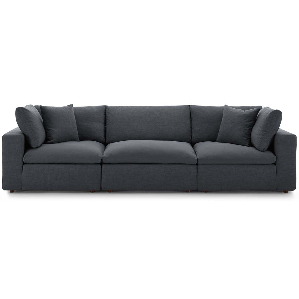 Commix 3 Piece Down Filled Overstuffed Sectional Sofa Set by Modway