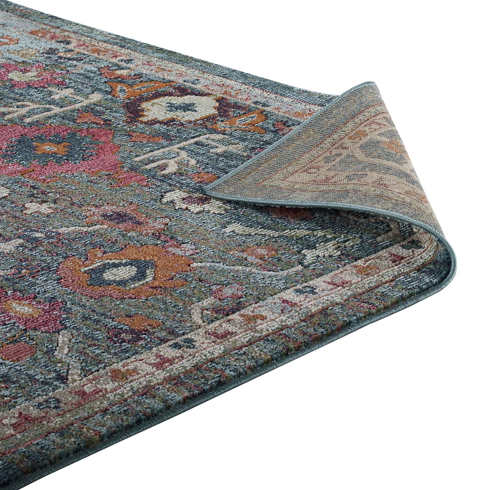 Tribute Every Distressed Vintage Floral 5x8 Area Rug by Modway