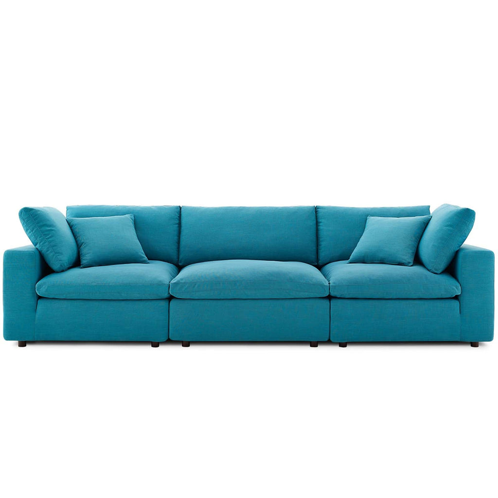 Commix 3 Piece Down Filled Overstuffed Sectional Sofa Set by Modway