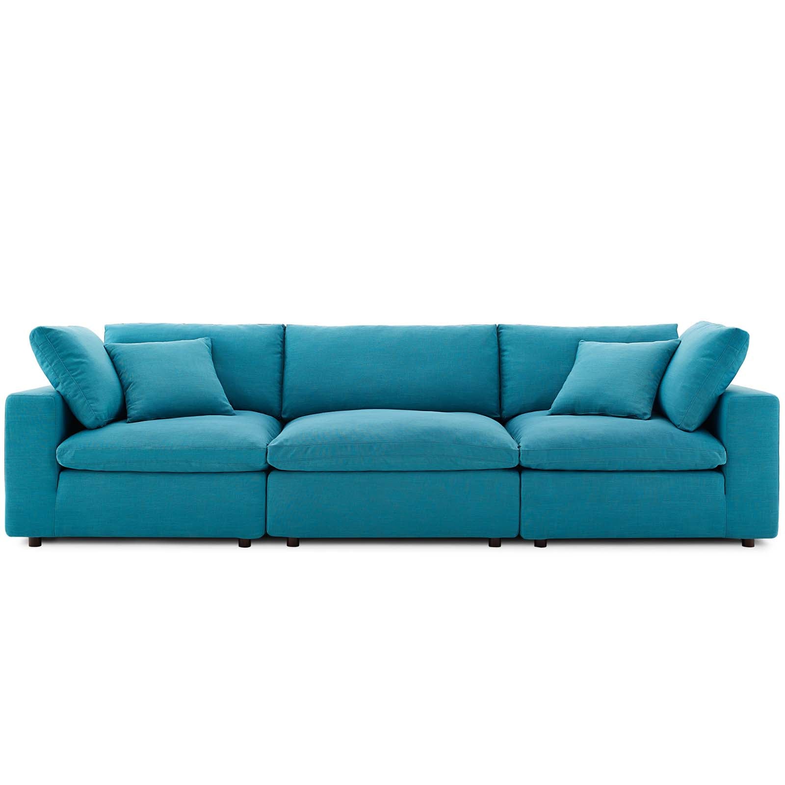 Commix 3 Piece Down Filled Overstuffed Sectional Sofa Set by Modway