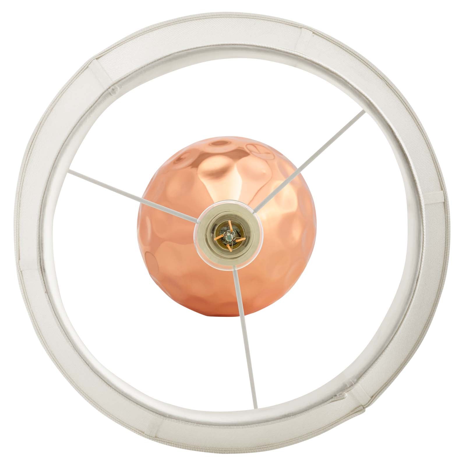 Dimple Rose Gold Table Lamp by Modway