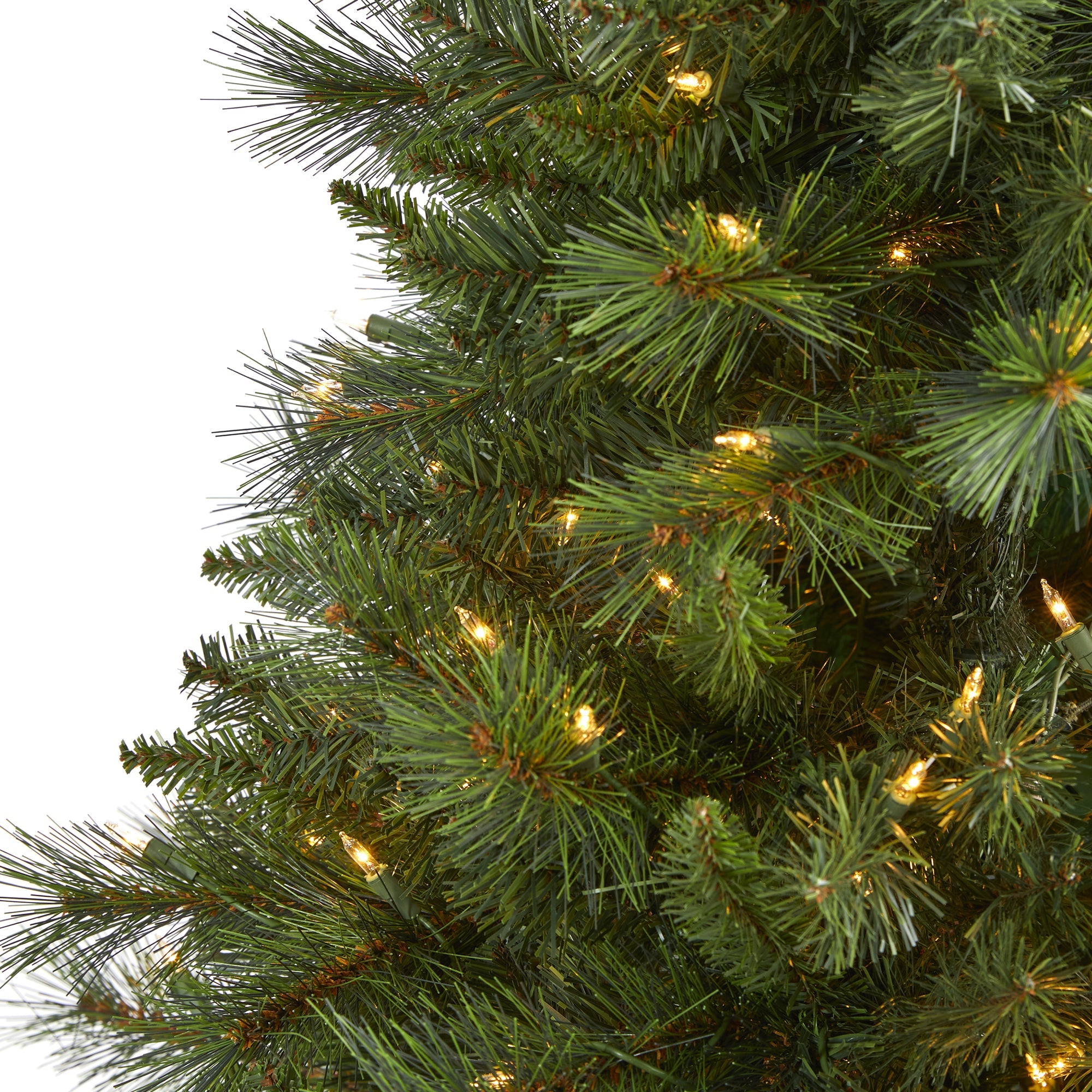 6' Slim West Virginia Mountain Pine Artificial Christmas Tree w/300 Clear Light