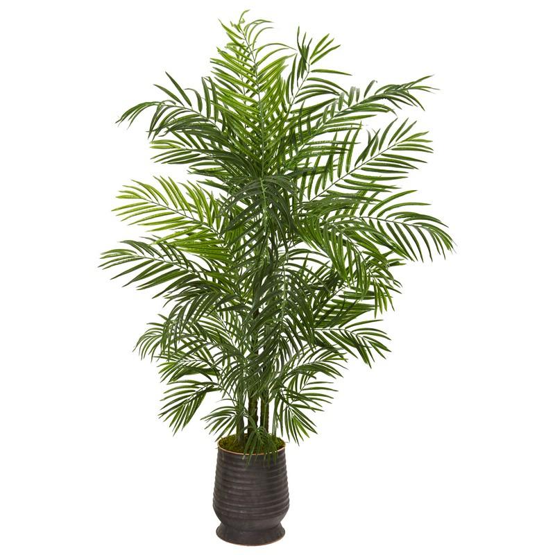 65"  Areca Artificial Palm Tree in Decorative Planter UV Resistant