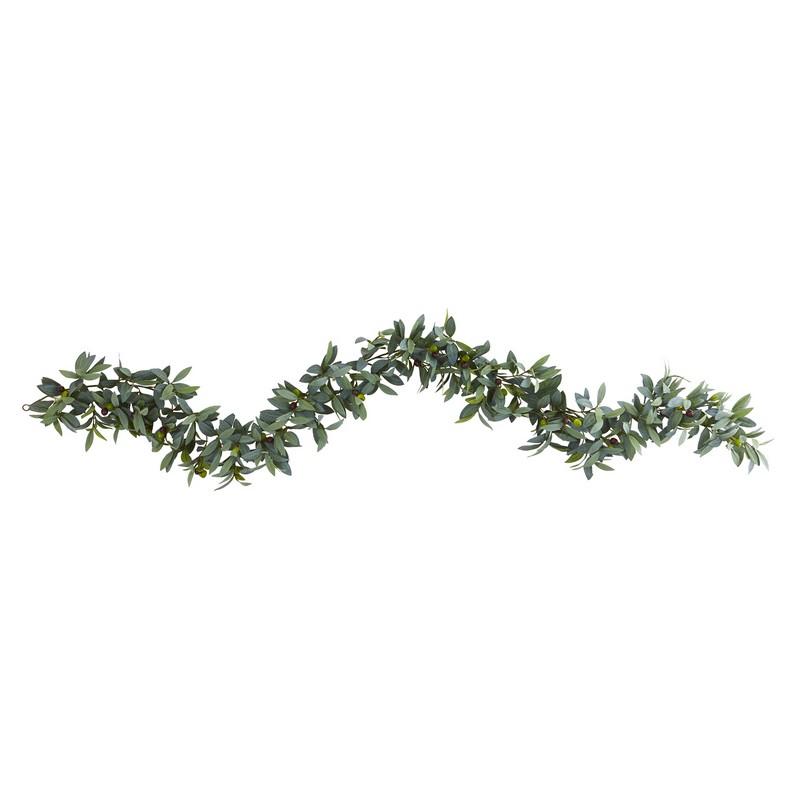 6.5'  Olive Artificial Garland