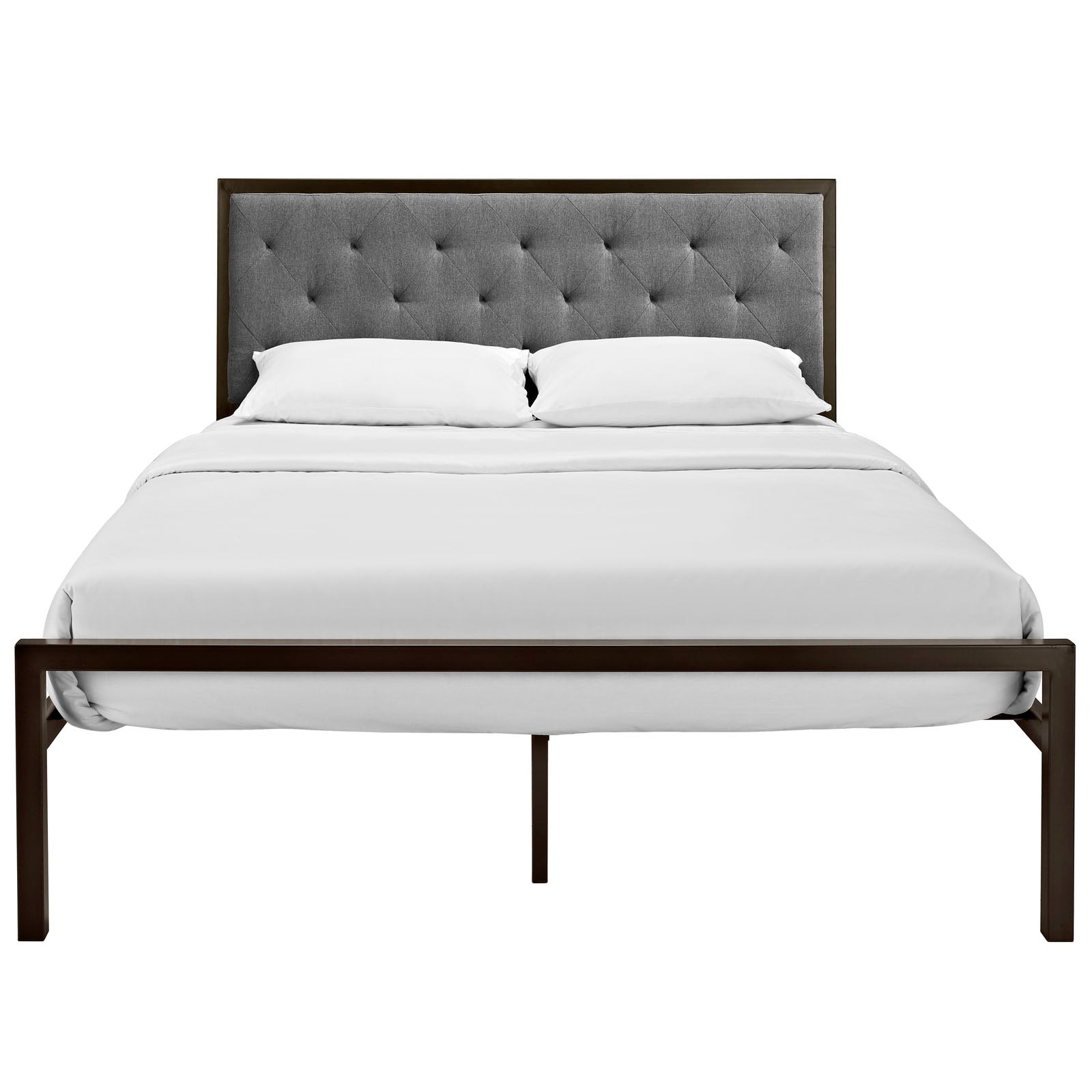Mia Fabric Queen Bed by Modway