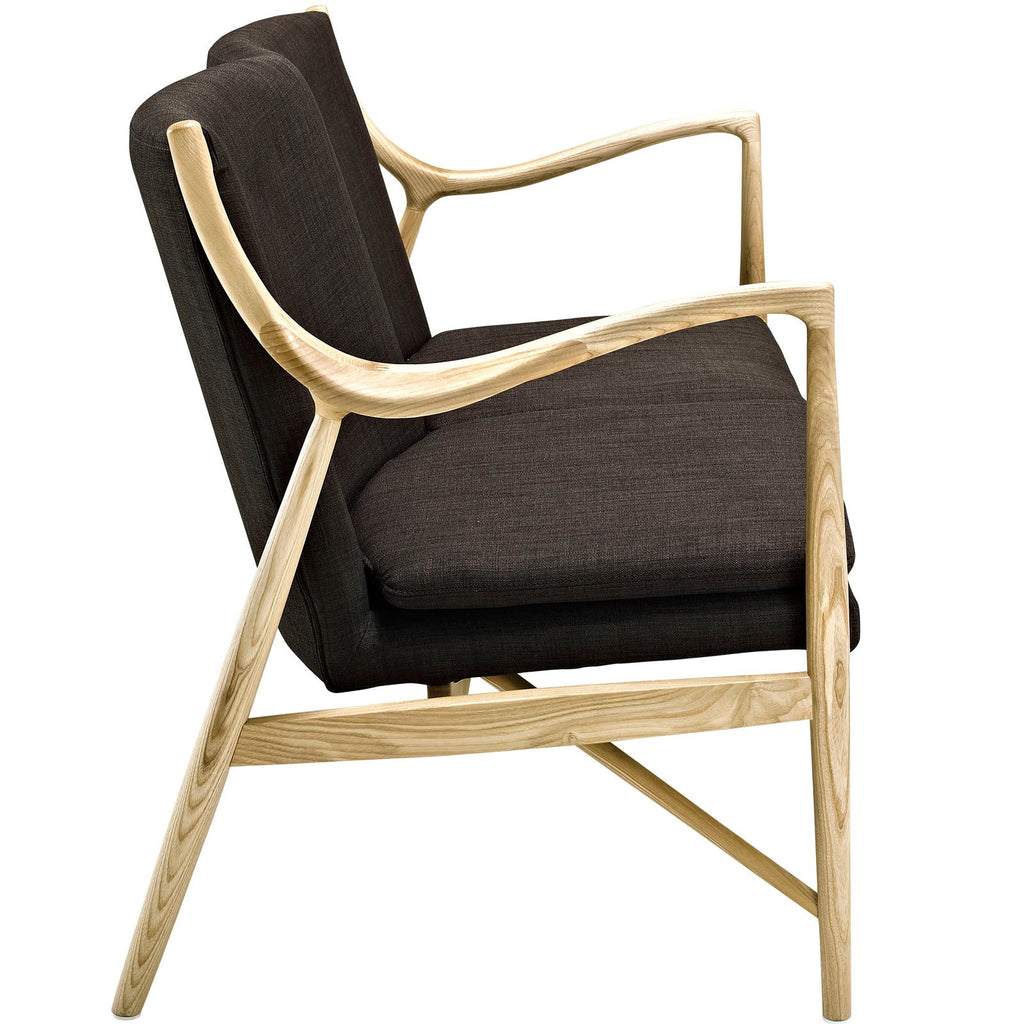 Makeshift Upholstered Fabric Loveseat by Modway