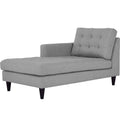 Empress Left-Arm Upholstered Fabric Chaise by Modway