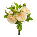 11"  Camellia Artificial Flower Bouquet (Set of 4)